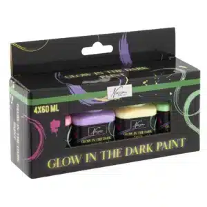 Glow In The Dark Acrylic Paint 4x60ml