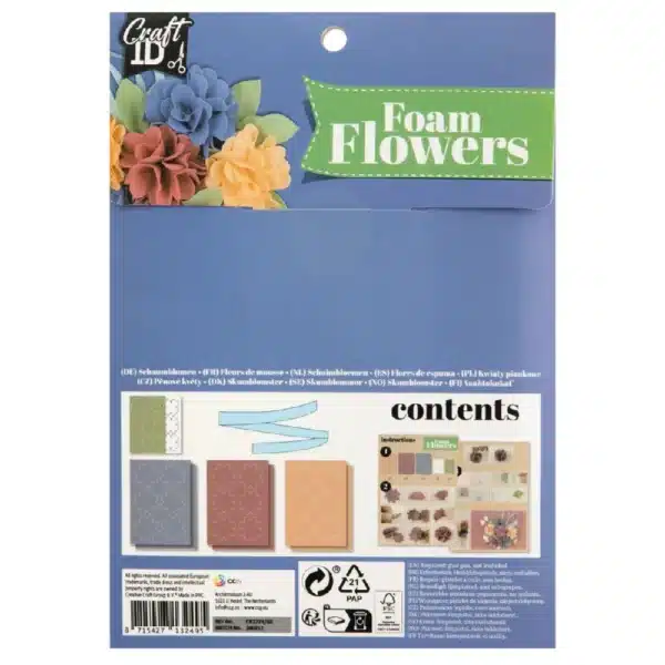Make Your Own Foam Flowers, 3 Assorted Designs - Image 2