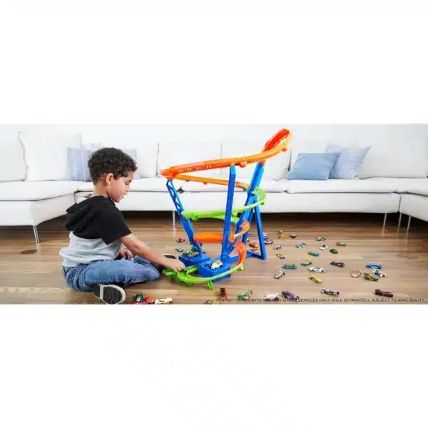 Hot Wheels Spiral Speed Crash Playset - Image 2