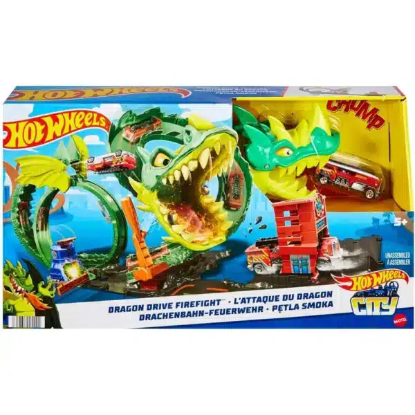 Hot Wheels City Dragon Drive Firefight Playset - Image 3