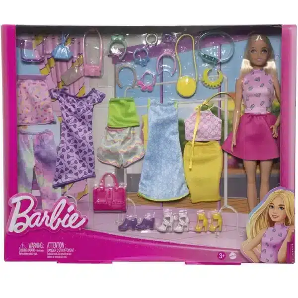Barbie CloThes And Doll, Mix-And-Match Fashions And Accessories - Image 3