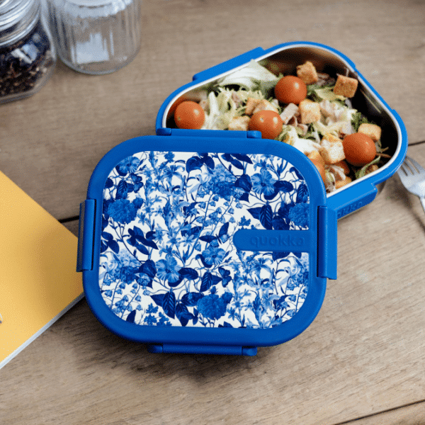 Quokka Stainless Steel Lunch Box Kai Blue Blossom