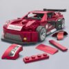 Mega Hot Wheels Collectible Car Building Toy, Cadillac ATS-V R with 319 Pieces and Die-Cast Model, Build & Display Set for Collectors, Red - Image 4