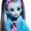 Monster High Creepover Party Doll, Frankie Stein with Pet Dog Watzie, Sleepover Clothes & Accessories like Pillow & Furry Robe - Image 5