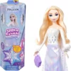 Mattel Disney Frozen Elsa Fashion Doll Set, Spin & Reveal with 11 Surprises Including 5 Accessories, 5 Stickers & Play Scene, Inspired by the Movie