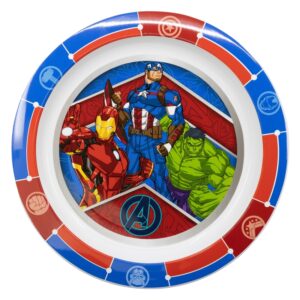 Kids Microwavew Safe Plate Avengers Heraldic Army