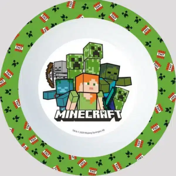 Kids Microwave Safe Bowl Minecraft