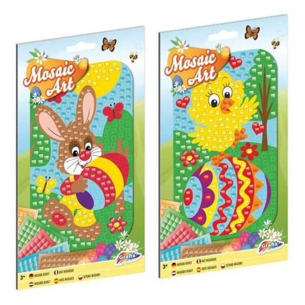 Easter Mosaic Art A5, 2 Assorted
