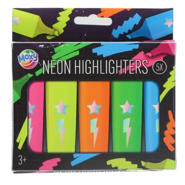 5 Pack Neon Highlighters