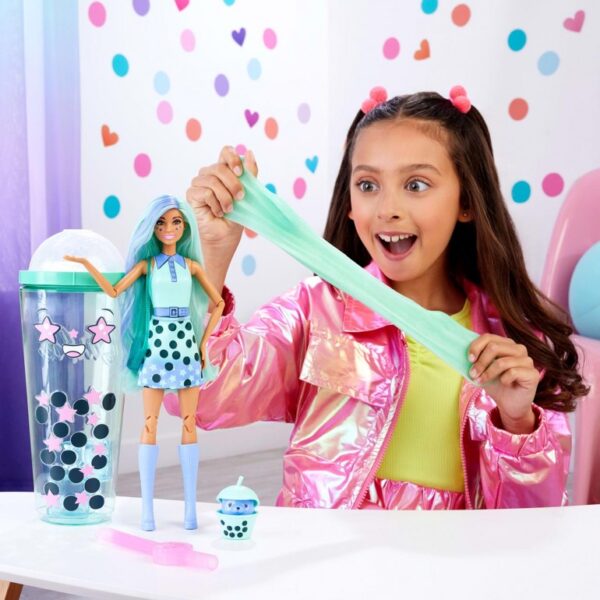 Barbie Pop Reveal Bubble Tea Series Doll & Accessories with Pet, 8 Surprises Include Color Change, Cup with Storage (Styles May Vary) - Image 3