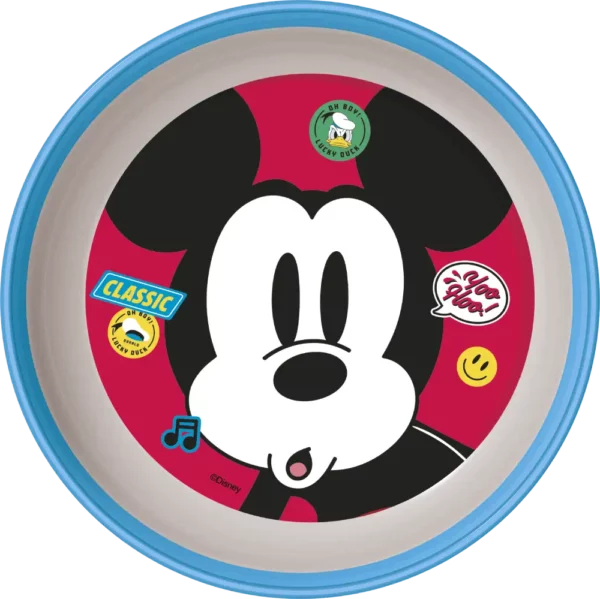 Non Slip Plastic Bowl Mickey Mouse Fun-t