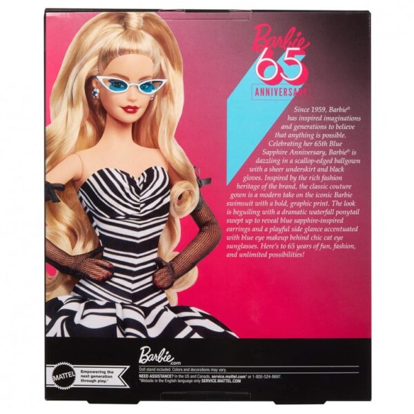 Barbie Signature Doll 65 th Anniversary Blonde By Mattel - Image 4