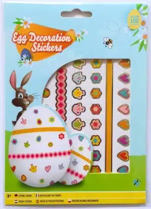 Easter Egg Decoration Stickers-A5 2 Sheets