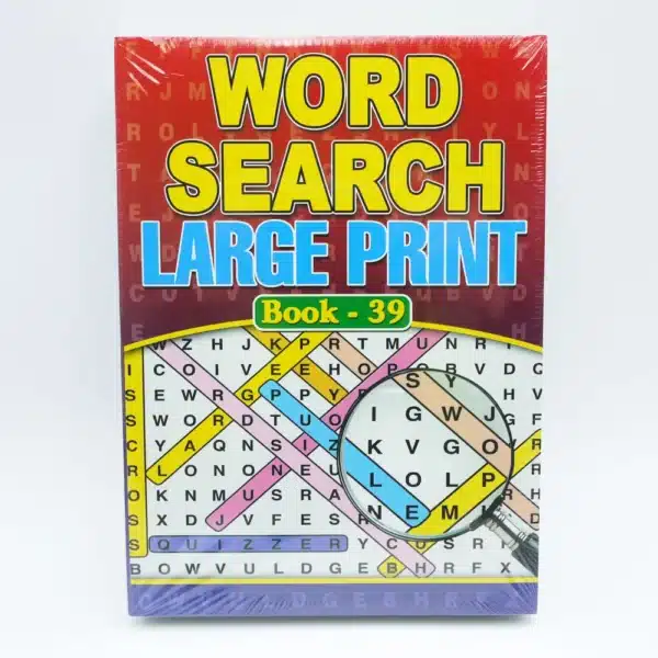 A4 Size Wordsearch Book Large Print