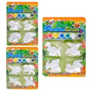 Pack of 4 Paint Your Own Plaster Dinosaur Moulds