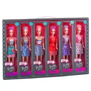 Doll Pretty Girl 29cm, 6 Assorted