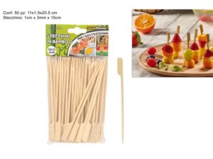Kebab Sticks Bamboo 50pz (15cm )