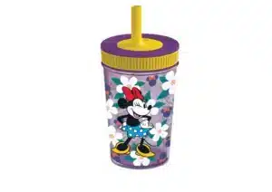 Minnie Mouse Drop Safe Plastic Cup With Silicon Straw