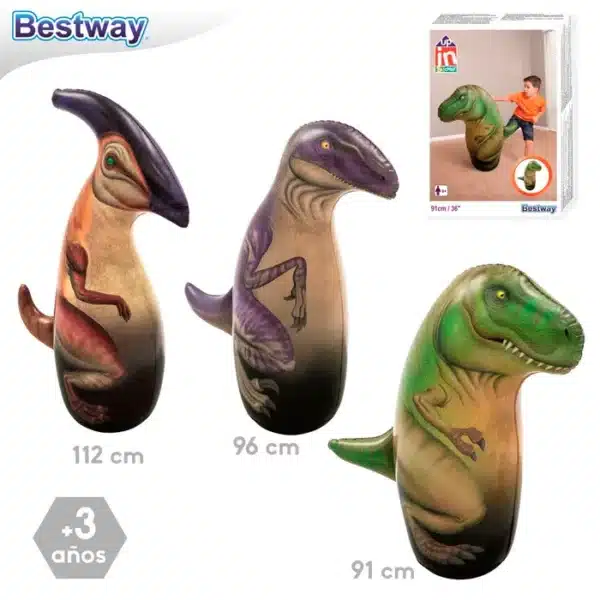 Bestway 3 Assorted Models  Dinosaur Inflatable Figures