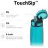 Super Sparrow TouchSip™ Tritan Water Bottle 1000ml Sea Glass - Image 4