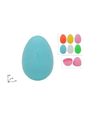 Coloured Plastic Empty Egg Shell - 25cm