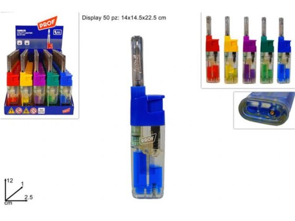 Gas Lighter In 4 Assorted Colours