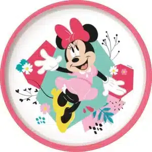 Non Slip Bicolor Plate Minnie Mouse Premium