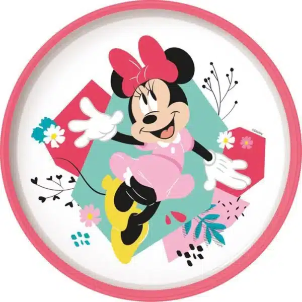 Non Slip Bicolor Plate Minnie Mouse Premium