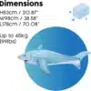 Bestway Realistic Shark Ride-on With Handles Inflatable 102 Cm - Image 3