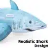 Bestway Realistic Shark Ride-on With Handles Inflatable 102 Cm - Image 2