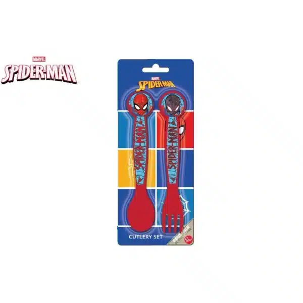 Spiderman 2 Piece Plastic Cutlery