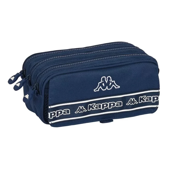 Large Triple Pencil Case Kappa "Navy"