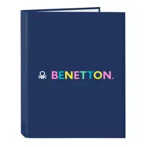 A4 Cardboard Ring File, 4 Rings, 25mm, Benetton "Cool"