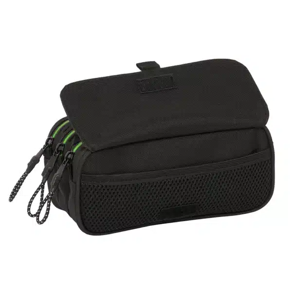 Large Triple Pencil Case Kappa “Black” - Image 2
