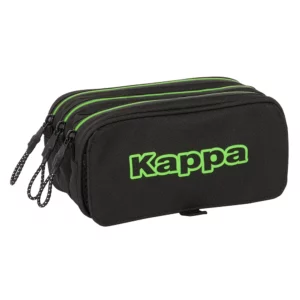 Large Triple Pencil Case Kappa “Black”