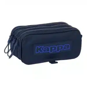 Large Triple Pencil Case Kappa “Blue Night”