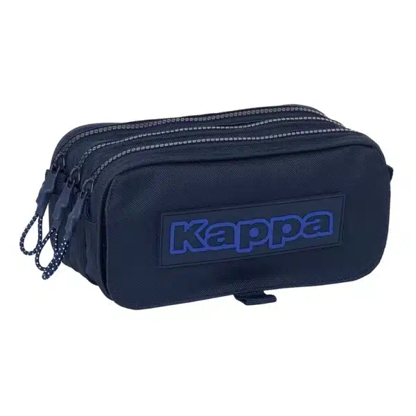 Large Triple Pencil Case Kappa “Blue Night”