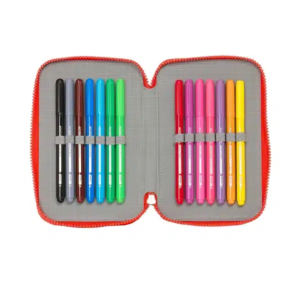 Triple Filled Pencil Case 36 Pieces Super Mario "World" - Image 2