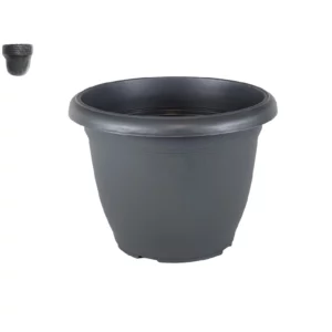 Grey Plastic Flower Pot 36x25 cm