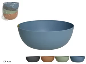 Plastic Bowl 17x6.5cm 4 Assorted models