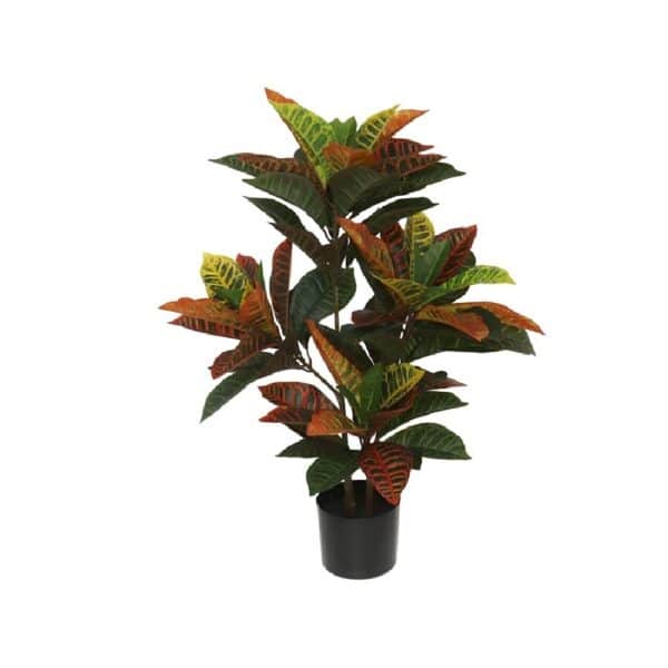 Artificial Potted Croton Plant 77cm