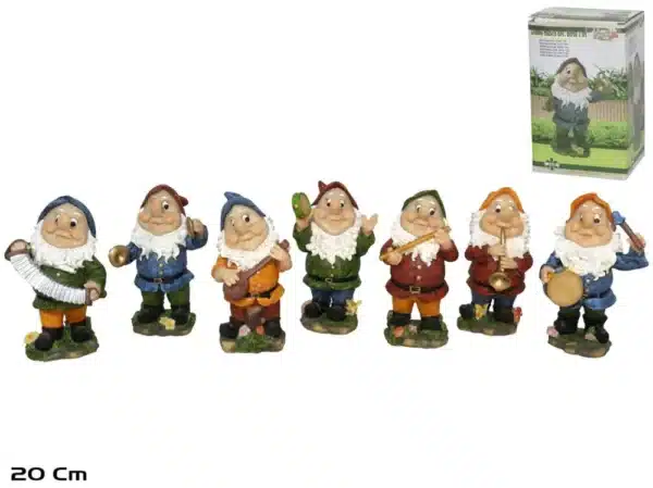 Gnome Musician Decorative. Berto 7 Assorted models 20 Cm
