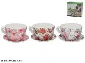 Dolomite Flower Pot April 3 Assorted models 23x19x12cms