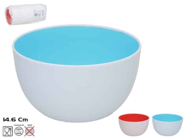 Plastic Bowl 2 Assorted models 14.6x14.6x8 Cm