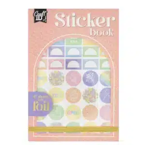Foil Sticker Book, 15x11.8 cm, 12 Sheets