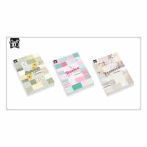 Design Pad, A4, 24 Sheet, 250 gsm, 3 Assorted