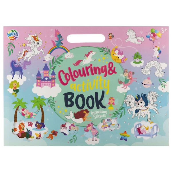 Fairy/Unicorn Colour & Activity Book, Includes Stickers