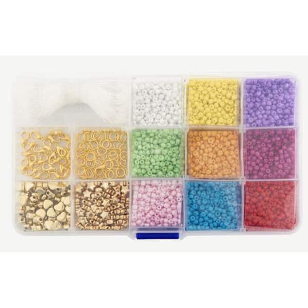 Beads In Storage Box Including Thread