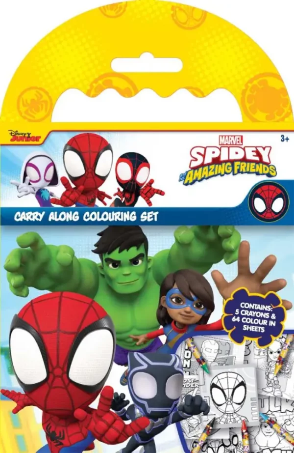 Spidey & Friends Carry Along Play Pack 30+ Colouring