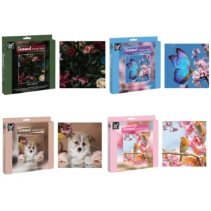 Diamond Painting 20x20cm 4 Assorted models